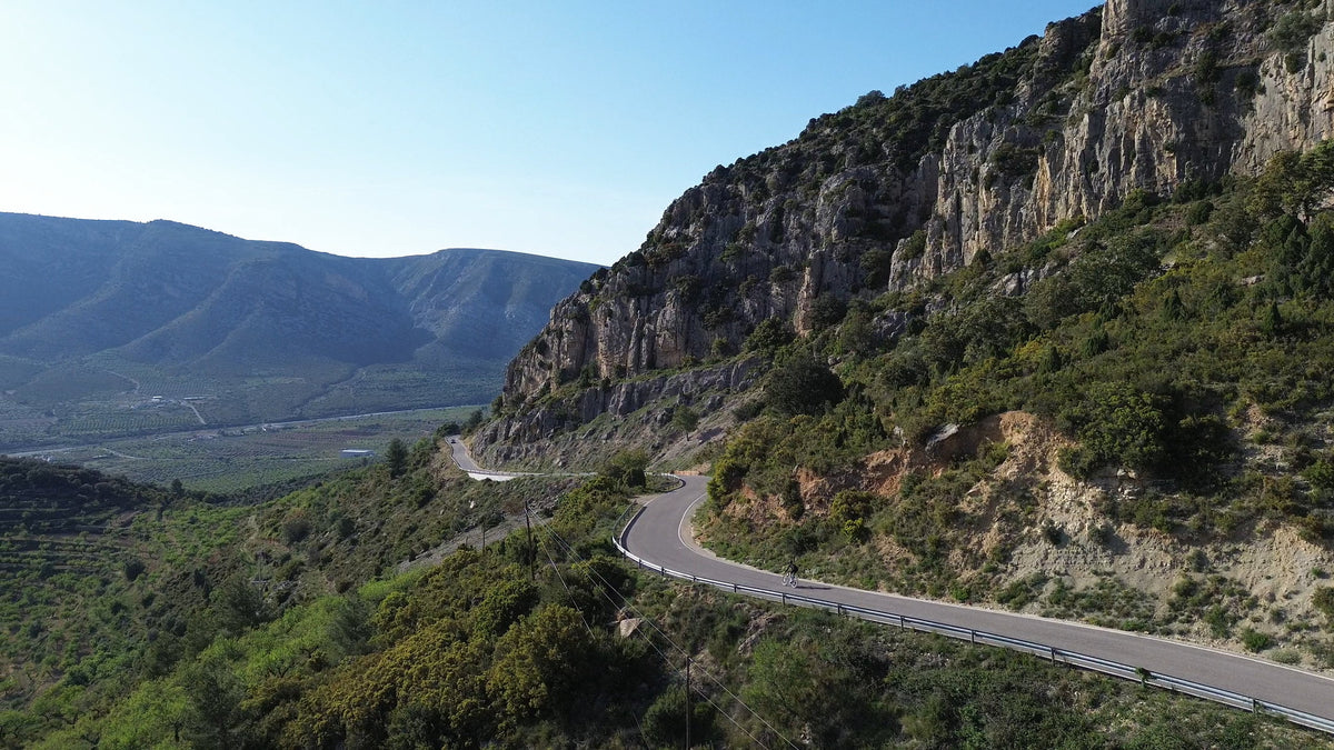 Castellon valley road on a self-guided tour, Maestrat Cycling
